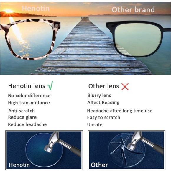 Anti Blue Light Blocking Reading Glasses 4 PC Computer Readers New includes all main image 8